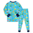 thumbnail image 5 of KPOPLK Toddler Boys Pajamas Fall Winter Pjs for Boy Dinosaur Print Jammies Long Sleeve Sleepwear Set Sky Blue Size 6-7 Years, 5 of 6