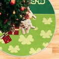 thumbnail image 5 of SKYSONIC St. Patrick's Day Shamrock Christmas Tree Skirt Tree Skirt for Holiday Party Home Christmas Day Ornaments 36", 5 of 6