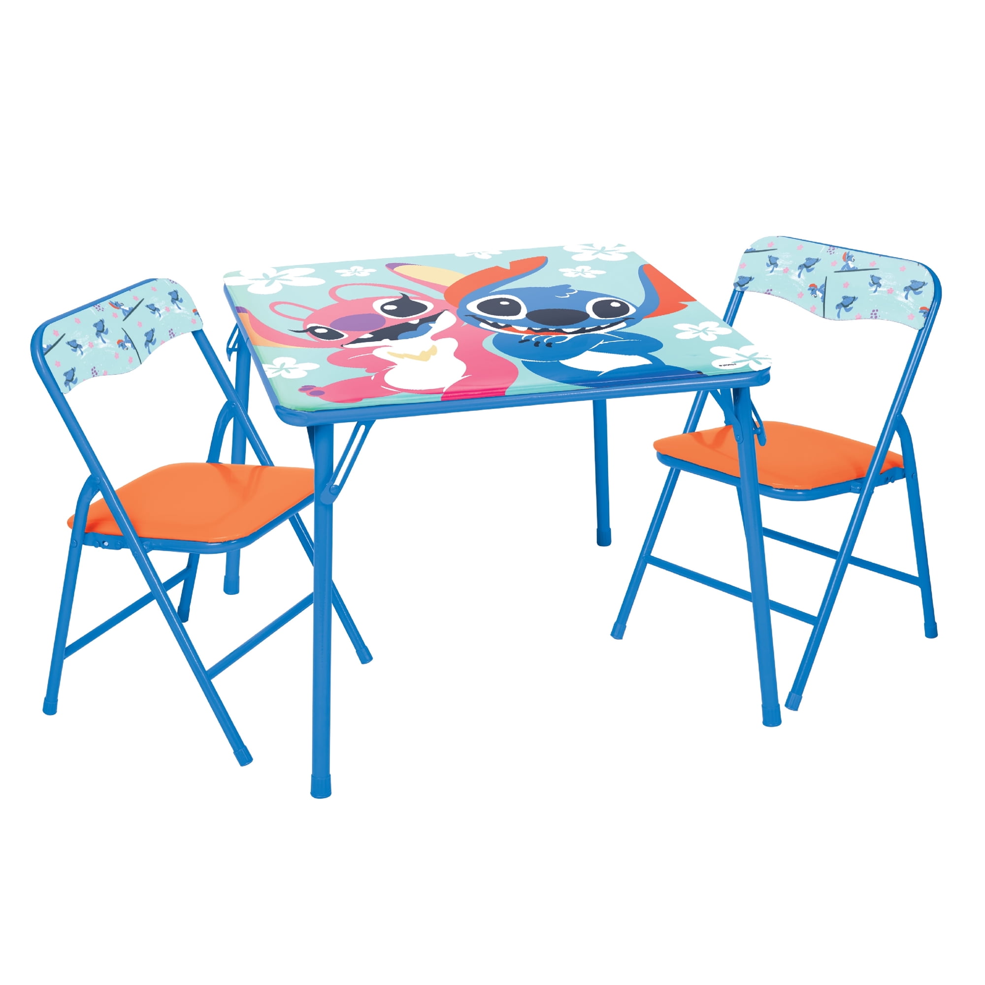 Disney Lilo & Stitch Child 3-Piece Table and Chairs Set, Blue
