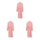 thumbnail image 4 of Qarigey Spring Front Open Casual Style Ropa de dormir Manga larga Sleep Robe Hotel Skin-friendly Cotton Pijama Pink Type1 NO1, 4 of 6