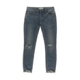 thumbnail image 2 of Free People Womens Ripped Cropped Jeans, Azul, 31 Short Free People recortado, 2 of 2
