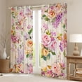 thumbnail image 2 of Castle Fairy Spring Garden Black Out Curtains,Chic Flowers Curtains Pack of 2 (42x63 Each), 2 of 6