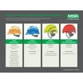 thumbnail image 4 of MSA 454733 V-Gard Full-Brim Hard Hat with Staz-on Pinlock Suspension  Polyethylene Shell, Superior Impact Protection, Self Adjusting Crown Straps - Standard Size in White - Item Name, 4 of 8
