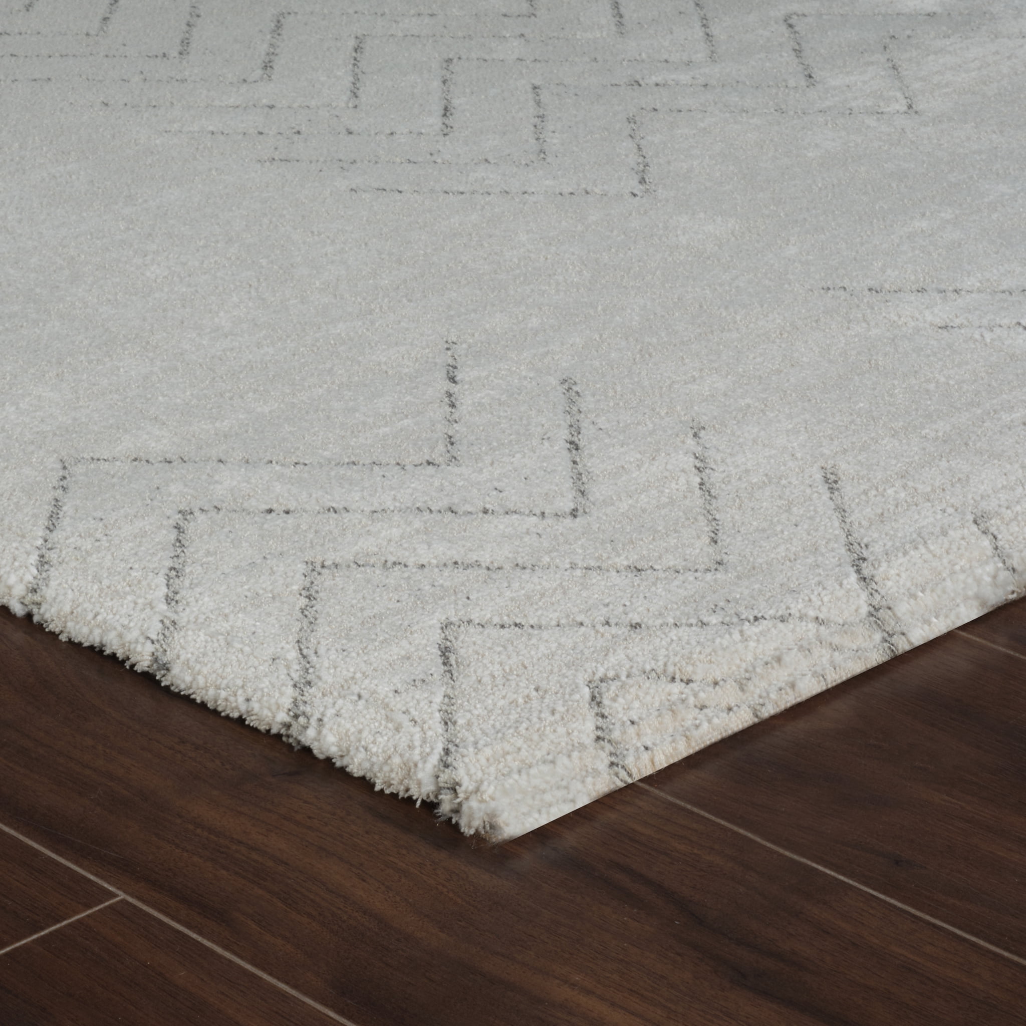 Rug Branch Casa Abstract Indoor Area Rug, Beige Cream, Boho - Living Room, Bedroom, Dining Room, and Kitchen