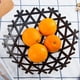 thumbnail image 4 of Vajilla cesta de almacenamiento de frutas, soporte de almacenamiento de metal para exhibición de alimentos, platos de dulces de cocina (dorado), 4 of 5