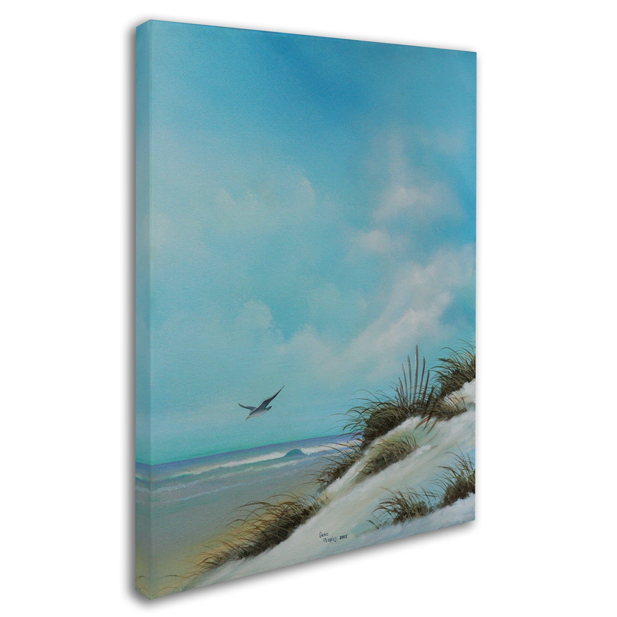 Trademark Fine Art 'Beach 2' Canvas Art by Geno Peoples