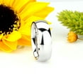 thumbnail image 3 of 8MM Comfort Fit Titanium Wedding Band White Finish Classic Domed Titanium Ring (Size 5 to 13), 3 of 3