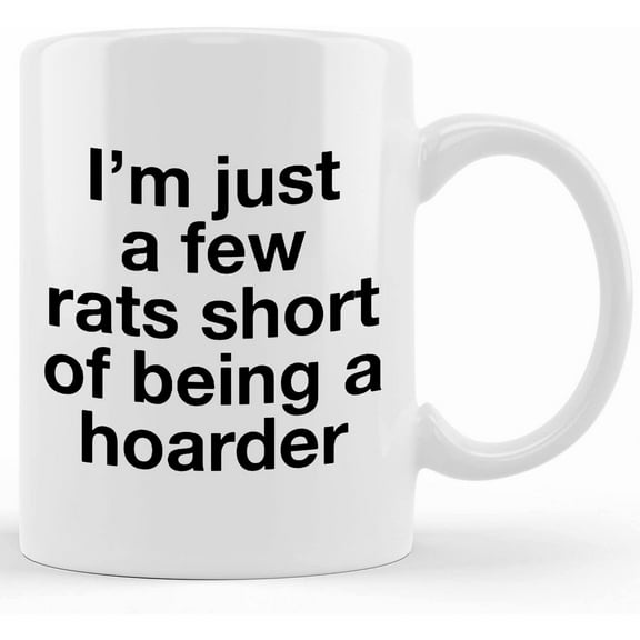 Personalized Gift For Rat Mom Or Rat Dad Rat Lover Gift Rat Mug Rat Lover Coffee Cup I Love Rats Crazy Rat Lady I'm Just A Few Rats Short Of, Mother's Day Gifts For Mom From Son, Kids, Gift For Mom,
