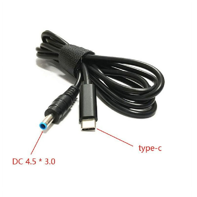 Acheter Adaptateur de chargeur pour ordinateur portable PD USB Type C  femelle vers prise DC 4,5 x 3,0 mm pour HP
