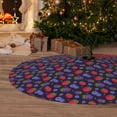 thumbnail image 6 of Picia Blackberries Print Christmas Tree Skirt , Christmas Tree Skirt Ornaments for Merry Christmas Holiday Party Decorations Indoor Outdoor-30", 6 of 7