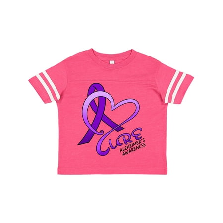 

Inktastic Cure- Alzheimers Awareness purple ribbon Gift Toddler Boy or Toddler Girl T-Shirt