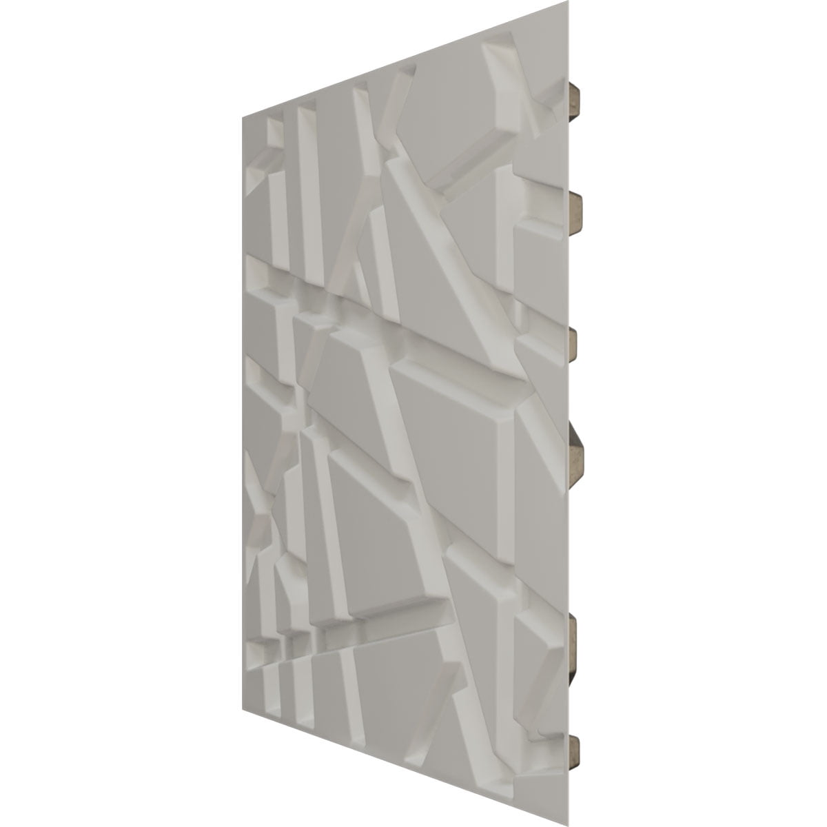 Ekena Millwork 19 5/8"W x 19 5/8"H Evergreen EnduraWall Decorative 3D Wall Panel, Universal Aged Metallic Weathered Steel (12-Pack for 32.04 Sq. Ft.)