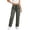 Army Green*, variant on Women's Cargo Pants Casual Joggers Solid Color Loose Fit Straight Leg Sweatpants with Multiple Pockets Daily Wear Elegant Chic Trousers