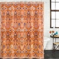 thumbnail image 3 of Boho Orange Waterproof Fabric Shower Curtain,Country Style Bohemian Floral Retro Tribal Waterproof Fabric Shower Curtain for Bathroom Curtains Bathtubs Shower Curtains with 12 Hooks Stall 54x78in, 3 of 8