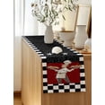 thumbnail image 5 of Table Runner 120 Inches Long for Kitchen Dining, Chef Dresser Scarf Farmhouse, Dining Table Decorations for Wedding/Parties, Cartoon Cute Watercolor Cooking Red Black 13 x 120 In, 5 of 8
