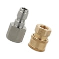 thumbnail image 1 of 2 Piezas de de de vadora a Accesorios de de Jardín de Acopmiento Rosca Externa E Interna de 1/4 Pulgadas CUTICAT Conector de manguera de lavadora a presión, 1 of 8