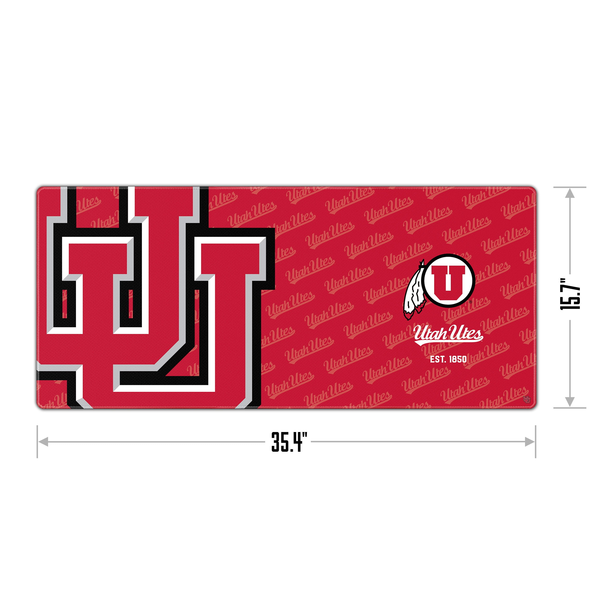 YouTheFan NCAA Utah Utes Logo Series Desk Pad