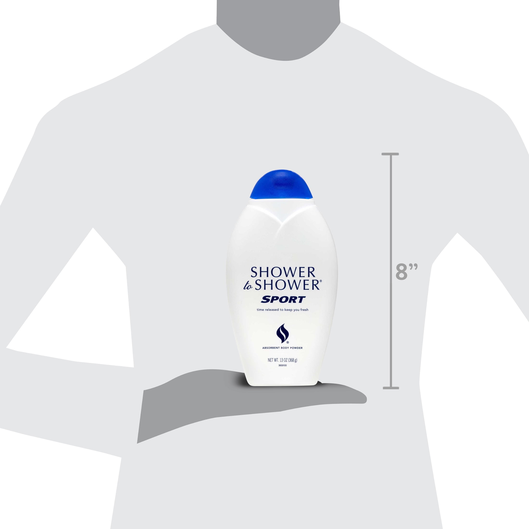 Shower to Shower Sport Absorbent Body Powder, 13 oz
