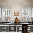 thumbnail image 4 of Fall Pumpkin Kitchen Curtains, Happy Fall Y''all Window Curtains, Farmhouse Thanksgiving Autumn Harvest Curtain for Kitchen Decor, 54" x 18" Valance, 27" x 36" Tier, 3 Panel Set, 4 of 6
