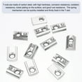 thumbnail image 3 of M8 Demi-Rond Rouleau en Ressort Écrous en T Série 4545 Acier au Carbone Fente en T Écrous à Ressort Argent, 50 Pcs, 3 of 7