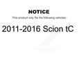 thumbnail image 2 of Transit Auto Rear Disc Brake Rotors and Ceramic Pads Kit for Car 2011-2016 Scion tC K8A-100794, 2 of 11