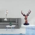 thumbnail image 2 of Figura De Bailarina Moderna Con Cabeza De Ciervo, Escultura Artística, Estatua Creativa De Animal, Adorno Para Dormitorio, Chimenea, Oficina, Entrada, Mesita De Noche, Escritorio, Decoración, 2 of 8