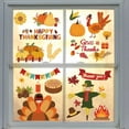 thumbnail image 2 of 9Pcs/Set Window Stickers Thanksgiving Theme Window Clings Floor Clings Self Adhesive Window for Halloween Party Decoration Accessories Thanksgiving Themed Pattern Rectangle (9.45x13.77cm), 2 of 5