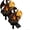 2PCS, variant on Dragon Golden Solar Garden Light - Outdoor Statue Lamp, Gothic Medieval Fantasy Decor for Halloween, Ornament Patio Unique Halloween Gifts for Dragon Lovers