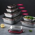 thumbnail image 2 of 304 Stainless Steel Lunch Bento Box Sealed Leakproof Portable Food Storage Box Household Pickle Box Refrigerator Food Container, 2 of 9