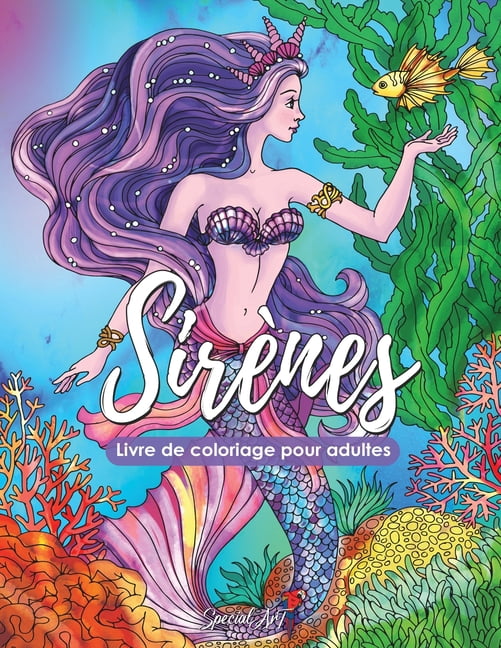 sirenes livre de coloriage pour adultes plus 50 belles immergees dans le merveilleux monde marin livres antistress avec des dessins relaxants en francais coloring book bugs bunny gratuit