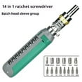 thumbnail image 3 of Qholemyo 14 In 1 Multi-angle Screwdriver Set Ratchet Hand Shaped Screwdriver Bent Plum Cross Screwdriver Head Hand Tools, 3 of 8
