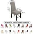 thumbnail image 4 of Dining Chair Cover Parsons Chair Covers, 8 Pack Dining Chair Slipcover Protector Cover for Hotel, Dining Room, Banquet (Taupe), 4 of 7