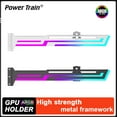 thumbnail image 2 of Support GPU ARGB Hauteur Réglable Horizontal Synchronisation AURA Carte Graphique Support VGA Support GPU Blanc, 2 of 6
