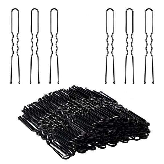 TUWAFE U Shaped Hair Pins, 100 pcs of Bun Hair Pins for Women Girls(2.4 Inch)