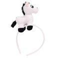 thumbnail image 1 of Children's Cartoon Horse Hair Hoop Comfortable Stretchy Headwear Stylish Hairband Daily Wear Play Costume brown, 1 of 4