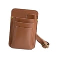 thumbnail image 4 of Riñonera para herramientas de peluquería, bolsa para cinturón de peluquería, bolsa de almacenamiento portátil, organizador profesional de brochas de m marrón, 4 of 8