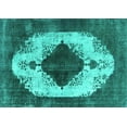 thumbnail image 1 of Ahgly Company Indoor Rectangle Oriental Turquoise Blue Industrial Area Rugs, 7' x 10', 1 of 4