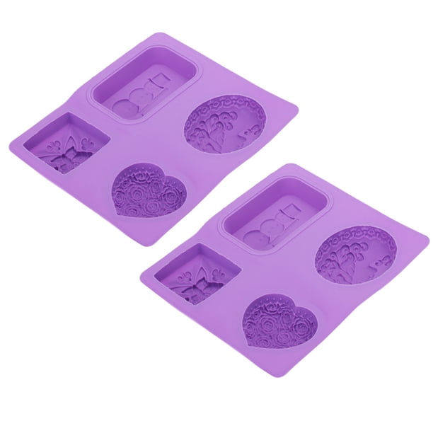 Molde para magdalenas, 2 piezas, molde de silicona para jabón, molde para pasteles, molde DIY confiable y duradero