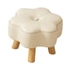 thumbnail image 2 of Taburete pequeño moderno con patas de madera, otomanas para sofá de entrada. beige, 2 of 8
