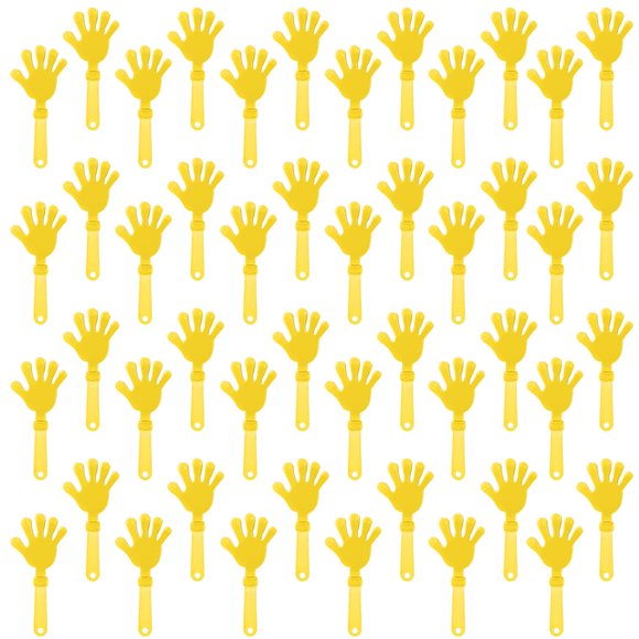 Baquetones de mano ZCYSRLQIN, 19 cm, amarillos, 48 unidades, para hacer ruido para fiestas