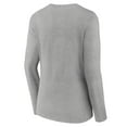 thumbnail image 3 of Women's Fanatics Heather Gray Los Angeles Chargers Hometown Sweep Long Sleeve V-Neck T-Shirt, 3 of 3
