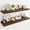 Walnut, variant on 40" Floating Shelves for Wall, Wooden Shelves with Invisible Brackets Set of 2, Rustic Farmhouse Wall Mounted Shelf for Kitchen Bathroom Living Room Study, Walnut