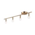 thumbnail image 2 of 29" 4-Light Matte Brass Slim Profile Track Lighting, 2 of 8