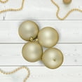 thumbnail image 2 of Northlight Matte Shatterproof Christmas Ball Ornaments 3.25" (80mm) - Champagne Gold - 32ct, 2 of 3