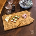 thumbnail image 6 of Totally Bamboo Destination Pennsylvania State Shaped Serving and Cutting Board, Includes Hang Tie for Wall Display, 6 of 7