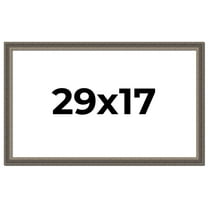 29x17 Frame Silver Real Wood Picture Frame Width 1.25 Inches | Interior Frame Depth 0.5 Inches |