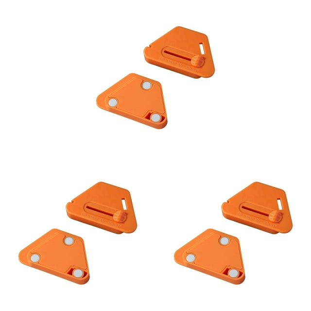 Magnetic Seam Guide for Sewing Machine 3PCS, Multifunctional Polygonal Hemmer Guide with Measurement Scale, Universal Sewing Accessories for Quilting, Crafting and Dressmaking, Sewing Machine Parts