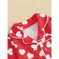 thumbnail image 4 of Bagilaanoe Newborn Baby Girl Boys Valentine's Day Jumpsuit Heart Print Long Sleeve Bodysuit 3M 6M 12M 18M 24M Infant Spring One Piece Romper, 4 of 8