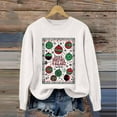 thumbnail image 6 of Karight Ugly Christmas Sweaters for Women Ball Print Knitted Long Sleeve Tops Crew Neck Holiday Cute Funny Pullovers, 6 of 9