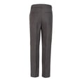 thumbnail image 3 of RGM Boys Dress Pants Flat-Front Skinny fit Slacks - Poly Rayon Giovanni Uomo Charcoal 3, 3 of 4
